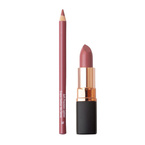 Inglot Lip Makeup Set Flamingo Kiss Zestaw do makijażu ust - Pomadka 903 Dusty Pink 4g + Konturówka 74 1,13g