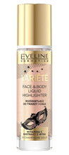 Eveline Cosmetics Variete płynny rozświetlacz do twarzy i ciała 01 Champagne Gold 30ml