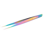 Clavier Pęseta do rzęs prosta PT-3 - tęczowa