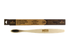 SATTVA BAMBOO Bambusowa szczoteczka do zębów - włosie z aktywnym węglem - MEDIUM