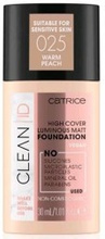 Catrice CLEAN ID High Cover Luminous Matt Foundation Kryjąco-matujący podkład do twarzy 025 30ml