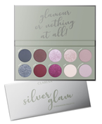 CLARESA Silver Glam Paleta cieni do powiek 12g