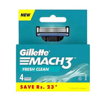 Gillette Mach3 Fresh Clean Maszynki do golenia 4sztuki