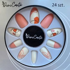 Deni Carte Tipsy 24szt+klej 2g Line Art Beige