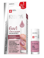 Eveline 6w1 Care&Colour Salon Effect Odżywka do paznokci - Dusty Pink 5ml