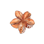 Spinka do włosów klamra kwiat - Jasny brąz