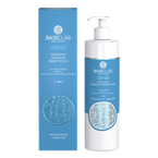 Basiclab Capillus Delikatny szampon prebiotyczny 2% prebiotyków, ektoina, kationowy kwas hialuronowy - wygładzenie i miękkość 300ml