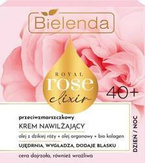 Bielenda Royal Rose Elixir Przeciwzmarszczkowy Krem Nawilżający Cera dojrzała i wrażliwa Dzień/Noc 40+ 50ml