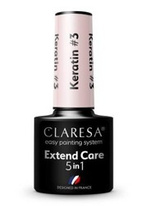 CLARESA EXTEND CARE 5in1 Keratin Wzmacniająca baza hybrydowa #3 5g