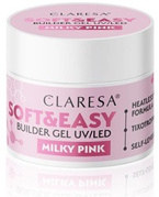 CLARESA Builder Gel UV/LED SOFT&EASY Żel budujący Milky Pink 45g