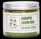 Mydlarnia Cztery Szpaki Konopne mydło Savon Noir - eukaliptus i szałwia 250g