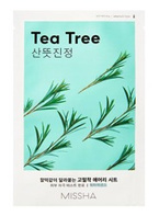 Missha Airy Fit Sheet Mask Tea Tree Łagodząca maska w płachcie Drzewo herbaciane 19g