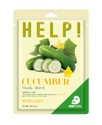 BERGAMO HELP! Maska do twarzy z ekstraktem z ogórka 25ml