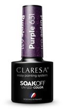CLARESA Lakier hybrydowy Purple 631 5g