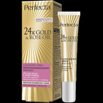 Perfecta 24K Gold&Rose Oil Luksusowy krem przeciwzmarszczkowy pod oczy - Redukuje zmarszczki i cienie 15ml