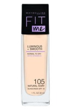 Maybelline Fit Me Luminous + Smooth Podkład rozświetlający SPF18 - 105 Natural Ivory 30ml