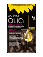 GARNIER OLIA Farba do włosów - 5.0 BRĄZ (2x50g, 12ml)