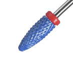 Clavier Frez ceramiczny do hybryd, żeli, akryli Long Bullet F - stożek delikatny czerwony