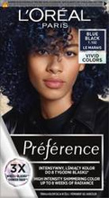 Loreal Preference Vivid Colors Farba do włosów - 1.102 Blue Black (2x60ml + 54ml)