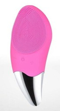 Soniczna szczoteczka/masażer do oczyszczania twarzy różowa BR-020