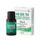 Bioelixire Serum silikonowe - baobab, biotyna i olejek konopny 20ml