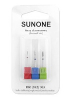 SunOne frezy diamentowe DK1/DSZ2/DS3 3szt