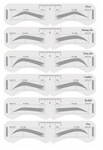 Deni Carte Szablony do brwi 6szt