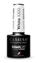 CLARESA Lakier hybrydowy White 5g