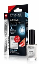 Eveline X-Treme Gel Effect Top Coat płynne szkło- lakier nawierzchniowy do paznokci