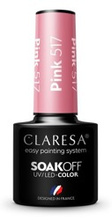 CLARESA Lakier hybrydowy Pink 517 5g