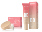 Paese Zestaw Beauty Powder Puder jęczmienny sypki + Krem BB z kwasem hialuronowym