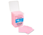 Clavier Nail Wipes Waciki bezpyłowe perforowane w pudełku różowe - 200 sztuk