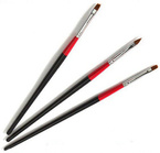 PĘDZELEK DO ŻELU AKRYLU KOMPLET 3 SZTUKI