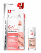 Eveline 6w1 Care&Colour Salon Effect Odżywka do paznokci - Crystal Rose 5ml