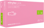Mercator Nitrylex Pink Rękawiczki nitrylowe bezpudrowe - rozm. S 100szt
