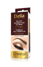 Delia Creator Żelowy Korektor Do Brwi Z Keratyną Brązowy, 7 ml