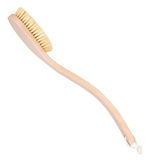 HHUUMM Przedłużona podwójnie gięta szczotka do masażu ciała na sucho z włókna tampico No.6