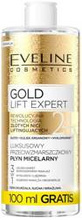 Eveline Cosmetics GOLD Lift Expert Luksusowy przeciwzmarszczkowy płyn micelarny 3w1 500ml