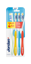 Jordan Total Clean Szczoteczka do zębów - SOFT (4 sztuki)
