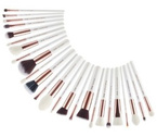 Jessup Zestaw 25 pędzli do makijażu T215 White/rose gold