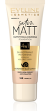 Eveline Cosmetics Satin MATT Matująco-kryjący podkład 4w1 102 Vanilla 30ml