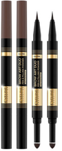 Eveline Cosmetics Brow Art Duo pisak i puder do brwi 2w1 Dark