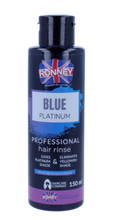 Ronney Professional Hair Rinse płukanka do włosów Blue Platinum 150ml