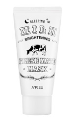 A'pieu Fresh Mate Mask MILK Całonocna rozświetlająca maska do twarzy 50ml