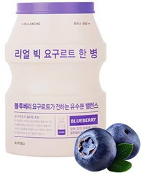 A'pieu Real Big Yogurt One-Bottle Blueberry jogurtowa rewitalizująca maseczka w płachcie na bazie ekstraktu z jagód 21g