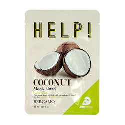 BERGAMO HELP! Maska do twarzy z kokosem 25ml