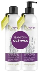 Biolaven Organic Zestaw Szampon do włosów + Odżywka Winogron Lawenda 300ml+300ml