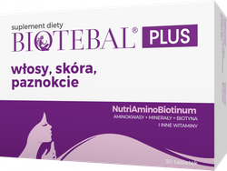 Biotebal Plus włosy, skóra, paznokcie - suplement diety 30 tabletek