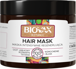 Biovax Botanic Intensywnie regenerująca maska do włosów z octem jabłkowym 250ml