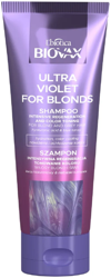 Biovax Ultra Violet Intensywnie regenerujący szampon tonujący do włosów blond i siwych  200ml